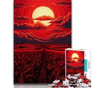 Puzzle per adolescenti raffiguranti il tramonto del sole, puzzle da 1000 pezzi per adulti e adolescenti, gioco stimolante e interazione tra genitori e figli, 75x50cm