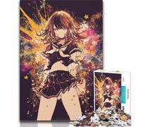 Puzzle per adolescenti ragazze anime puzzle per adulti 1000 pezzi giocattoli educativi per l'apprendimento giochi per famiglie migliorano l'amore tra coppie (26x38cm)