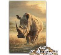 Puzzle per adolescenti Rhino Brain Intelligence Challenge Giocattoli avvincenti Regalo di compleanno, regali, arte murale 50x75cm