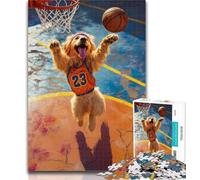 Puzzle per adolescenti, ritratto di Golden Retriever, puzzle per adulti da 1000 pezzi, giocattolo educativo intellettuale decomprimente, regali di Babbo Natale segreto, 50x75cm