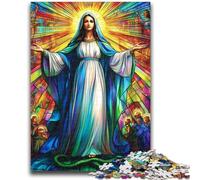 Puzzle per adolescenti Ritratto di Maria la Madre Adatto a partire dai 14 anni Giochi per famiglie Offerta come regalo per tutta la famiglia 38x26cm