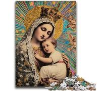 Puzzle per adolescenti Ritratto di Maria la Madre Adatto a partire dai 14 anni Giochi per famiglie Offerta come regalo per tutta la famiglia 38x26cm