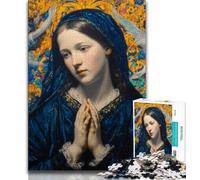 Puzzle per adolescenti Ritratto di Maria la madre puzzle da 1000 pezzi antistress per trascorrere il tempo in casa per migliorare l'amore tra coppie 38x26cm