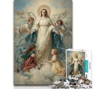 Puzzle per adolescenti Ritratto di Maria Madre Puzzle per adulti 1000 pezzi Difficile, ideale come regalo per tutta la famiglia Adatto per E 14 50x75cm