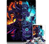 Puzzle per adolescenti Robot contro Demone Puzzle per adulti 1000 pezzi ideale come regalo per tutta la famiglia dai 14 anni in su (50x75cm)