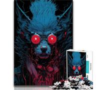 Puzzle per adolescenti Robot Wolf Puzzle per adolescenti, giochi educativi Decorazione per la casa Regalo di compleanno, regali, arte murale (dimensioni 38x26cm)