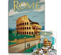 Puzzle per adolescenti Roma, giocattoli educativi per imparare, attività divertenti da fare a casa, regalo di compleanno, regali da viaggio (38x26cm)