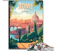 Puzzle per adolescenti Roma Italia per e dai 14 anni in su Gioca con i giocattoli perché è ideale come regalo per tutta la famiglia (26x38cm) 1000 pezzi