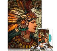 Puzzle per adolescenti Sacerdotessa Maya Puzzle 1000 pezzi per regali per adulti, giocattolo educativo per l'apprendimento, ideale come regalo per tutta la famiglia 50x75cm