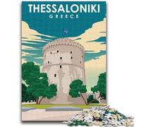 Puzzle per adolescenti Salonicco Grecia Adatto a partire dai 14 anni Gioco intellettuale Gioco educativo per compleanni e Natale (dimensioni 38x26cm)