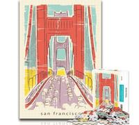 Puzzle per adolescenti San Francisco 1000 pezzi Puzzle per adulti e adolescenti, giocattoli, giochi educativi, antistress, decorazioni per la casa uniche e regali 75x50cm