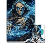 Puzzle per adolescenti Scheletro Morte Puzzle 1000 pezzi per adulti gioco stimolante giocattoli ideali come regalo per tutta la famiglia (26x38cm)