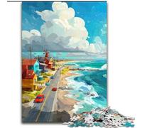 Puzzle per adolescenti Seaside City, adatti a persone dai 14 anni in su, giochi educativi, regali di Babbo Natale segreto (dimensioni 50x75cm)