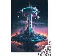 Puzzle per adolescenti Seattle del futuro - Puzzle nello spazio da 1000 pezzi, regali di Natale, puzzle rompicapo per adulti, 1000 pezzi (38x26 cm)