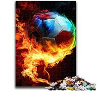 Puzzle per adolescenti, sfida di intelligenza cerebrale, calcio, giocattoli avvincenti, regalo di compleanno, regali, arte murale 38x26cm