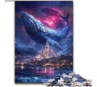 Puzzle per adolescenti Space Whale, dai 14 anni in su Ogni pezzo è unico Gioco divertente e stimolante per tutta la famiglia Ottima idea regalo dimensioni 26x38cm