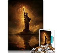 Puzzle per adolescenti Statua della Libertà Puzzle da 1000 pezzi antistress Sfida difficile Decorazione per la casa Giocattoli 75x50cm