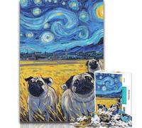 Puzzle per adolescenti "Storni sotto il cielo notturno", 1000 pezzi, per adulti, gioco stimolante e gioco per famiglie, regali di Babbo Natale segreto, 26x38cm