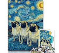 Puzzle per adolescenti Storni sotto il cielo notturno, giocattoli educativi per imparare, attività divertenti da fare a casa, regalo di compleanno, regali da viaggio (38x26cm)