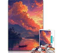 Puzzle per adolescenti Sunset Clouds Puzzle per adolescenti 1000 pezzi design vivace e unico Esperienza di puzzle rilassante e stimolante (26x38cm)