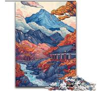 Puzzle per adolescenti Tempio giapponese, dai 14 anni in su Ogni pezzo è unico Gioco divertente e stimolante per tutta la famiglia Ottimo regalo (dimensioni 50x75cm)