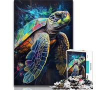 Puzzle per adolescenti The Patient Turtle Puzzle 1000 pezzi per adulti e adolescenti regali di compleanno unici per ragazzi dai 14 anni (50x75cm)