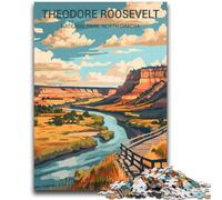 Puzzle per adolescenti Theodore Roosevelt National Park Adatto a partire dai 14 anni Gioco intellettuale Gioco educativo per compleanni e Natale (dimensioni 38x52cm)