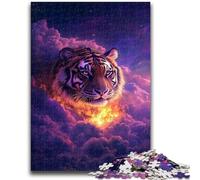 Puzzle per adolescenti Tigre tra le nuvole Adatto a bambini dai 14 anni in su Giochi per famiglie come regalo per tutta la famiglia 38x26cm