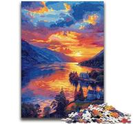 Puzzle per adolescenti Tramonto in città per e dai 14 anni in su Gioco pratico Regalo di Natale 50x75cm