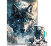 Puzzle per adolescenti "Un branco di lupi", puzzle da 1000 pezzi per adulti, regalo, giocattolo educativo per l'apprendimento, ideale come regalo per tutta la famiglia, 26x38cm