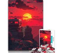 Puzzle per adolescenti Una vista dall'inferno, 1000 pezzi, per adolescenti e adulti, fai da te, moderno, arte murale, arredamento per la casa, 75x50cm