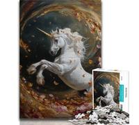 Puzzle per adolescenti Unicorno misterioso, giocattoli avvincenti per sfidare l'intelligenza cerebrale, regalo di compleanno, regali, arte murale 38X26CM