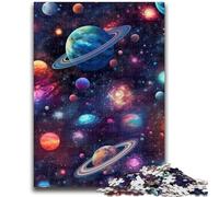 Puzzle per adolescenti Universo colorato, puzzle da 1000 pezzi, antistress, per ammazzare il tempo in casa, per migliorare l'amore tra coppie (26x38cm)