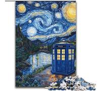 Puzzle per adolescenti Van Gogh Night Sky Gate, gioco stimolante, giocattoli, decorazioni da parete, regali unici per compleanno e Natale (dimensioni 50x75cm)