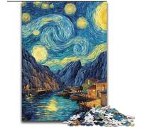 Puzzle per adolescenti Van Gogh Night Sky Giocattoli per intrattenimento in famiglia Gioco educativo per compleanno, Natale per età 14+ (dimensioni 26x38cm)