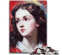 Puzzle per adolescenti Vergine Maria 1000 pezzi, giocattoli per l'intrattenimento della famiglia con poster abbinato e foglio di quiz (38x26cm)