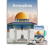 Puzzle per adolescenti Viaggio a Gerusalemme, aiuta il cervello a esercitare giocattoli avvincenti per coltivare la pazienza Decorazione perfetta (38x26cm)