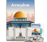 Puzzle per adolescenti "Viaggio a Gerusalemme" da 1000 pezzi, regalo per adulti, gioco stimolante, ideale come regalo per tutta la famiglia, 26x38cm