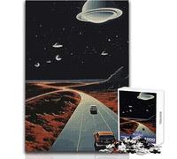 Puzzle per adolescenti "Viaggio in auto attraverso lo spazio" da 1000 pezzi Imparare giocando Regalo sentito per occasioni speciali Dimensioni: 50x75cm