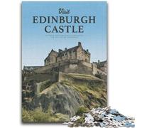 Puzzle per adolescenti Visita al Castello di Edimburgo Puzzle per adolescenti, giocattolo educativo intellettuale decomprimente Decorazione perfetta (50x75cm)