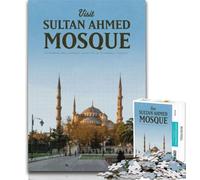 Puzzle per adolescenti Visita alla moschea del Sultano Ahmed Puzzle da 1000 pezzi per adulti e adolescenti, antistress per ammazzare il tempo durante le vacanze Regalo divertente 75x50cm