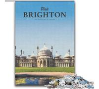 Puzzle per adolescenti Visita Brighton, analisi e logica con pezzi completamente interconnessi di forma casuale per bambini dai 14 anni in su 75x100cm