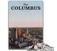 Puzzle per adolescenti Visita Columbus Adatto a partire dai 14 anni Gioco intellettuale Gioco educativo per compleanni e Natale (dimensioni 38x26cm)