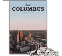 Puzzle per adolescenti Visita Columbus, giocattoli per l'intrattenimento della famiglia, ideali come regali per tutta la famiglia per 14+ 26x38cm