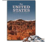 Puzzle per adolescenti Visita gli Stati Uniti per e dai 14 anni in su Gioca con i giocattoli perché è l'ideale come regalo per tutta la famiglia (50x75cm) 1000 pezzi
