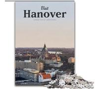 Puzzle per adolescenti Visita Hannover, analisi e logica con pezzi completamente interconnessi di forma casuale per bambini dai 14 anni in su 50x75cm