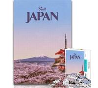 Puzzle per adolescenti Visita il Giappone Puzzle da 1000 pezzi per adulti e adolescenti, regali di Babbo Natale segreto per bambini dai 14 anni in su 26x38cm
