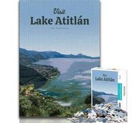 Puzzle per adolescenti "Visita il lago Atitlan", 1000 pezzi, gioco educativo, sfida, decorazione da parete, regali unici per compleanno e Natale, 38x26cm