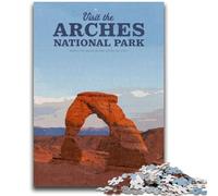 Puzzle per adolescenti Visita il Parco Nazionale degli Arches Gioco stimolante e gioco per famiglie Decorazione murale Regali unici per compleanno e Natale (dimensioni 38x26cm)