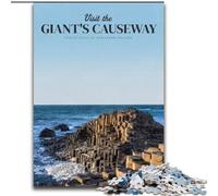 Puzzle per adolescenti Visita la Giant's Causeway, giocattoli per l'intrattenimento familiare ideali come regali per tutta la famiglia per 14+ 26x38cm